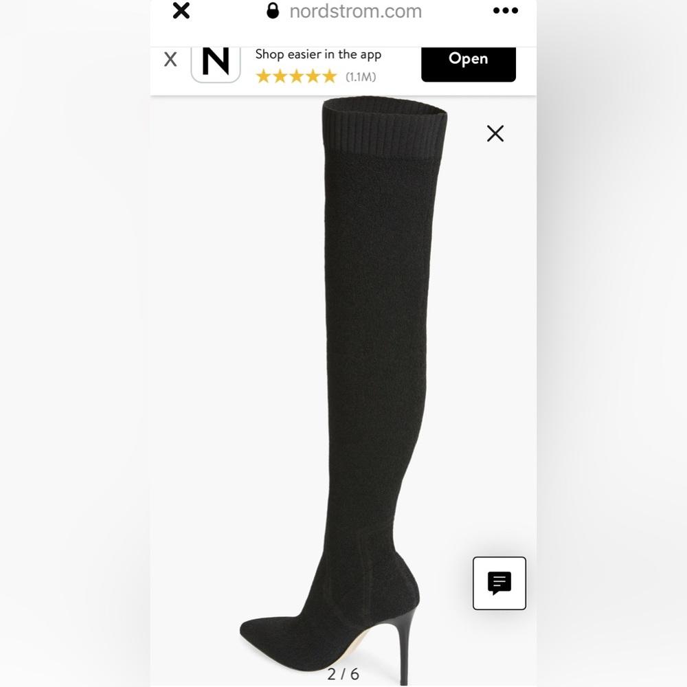 Paige Black Over-the-Knee Boots preloved
